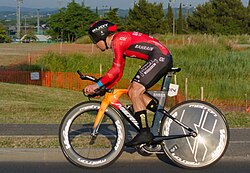 Jan Tratnik compitiendo