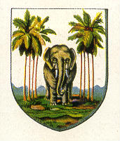 Escudo colonial del Ceilán británico