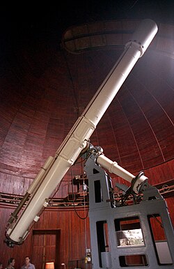 Telescopio instalado en el observatorio de Niza, en Francia.