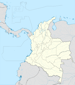 Mapa de la ubicación de Armenia en Colombia