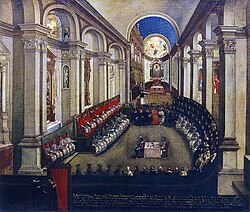 Sesión del Concilio de Trento en Santa María Maggiore