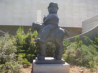 Escultura de un jinete