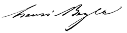 Firma autógrafa de Stendhal