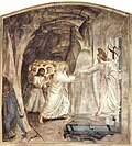 Fresco de las celdas de San Marcos que representa a Cristo rescatando a Adán del infierno