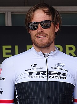 Grégory Rast en una competición ciclista