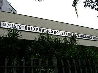Fachada del Ministerio Público de Minas Gerais en Belo Horizonte