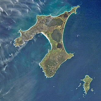 La isla Chatham vista desde el espacio