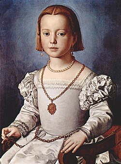 Retrato de Bia de'Medici por Bronzino