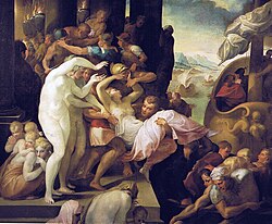 El rapto de Helena, pintura de Francesco Primaticcio creada entre 1530 y 1539