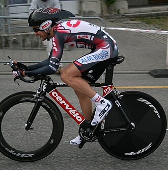 Carlos Sastre en el prólogo del Tour de Romandía