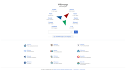 Portada del sitio web de Wikiviajes