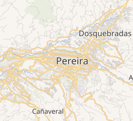 Mapa detallado de Pereira y su entorno geográfico
