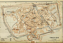 Mapa histórico de Treviso