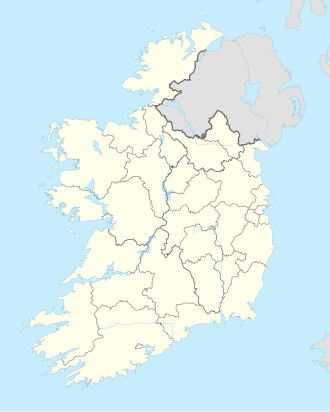Mapa de ubicación de Cork en Irlanda