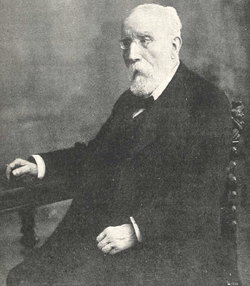 Retrato de un anciano Pi y Margall en 1901