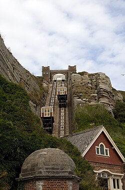 Funicular de la ciudad de Hastings, Reino Unido