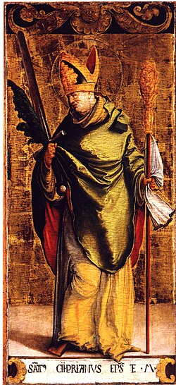 Retrato de San Cipriano de Cartago