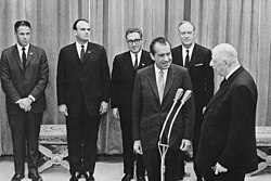 Charles de Gaulle junto al presidente estadounidense Richard Nixon