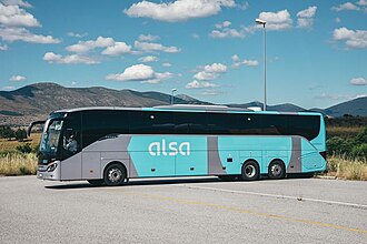 Logotipo e información corporativa de ALSA Grupo