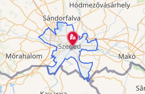 Mapa histórico de la zona de Szeged