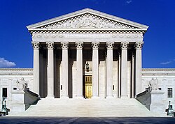 Edificio de la Corte Suprema de Estados Unidos, símbolo del poder judicial.