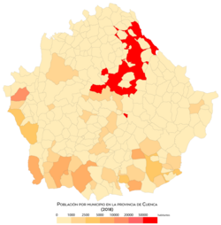 Gráfica de población por municipio