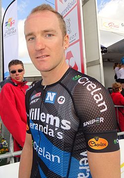 Retrato del ciclista Timothy Dupont