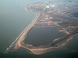 Vista aérea de Maasvlakte