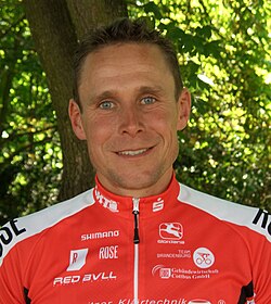 Retrato del ciclista Robert Bartko