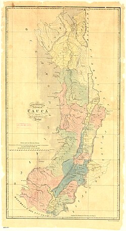 Esquema de la división territorial del estado en 1871
