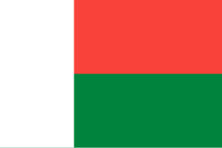 Emblema y datos de la delegación de Madagascar en Londres 2012