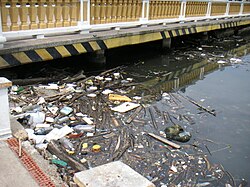 Basura en la bahía de Cartagena