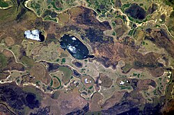 Vista satelital de los esteros del Iberá