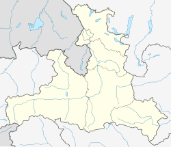 Mapa de ubicación de Bischofshofen en el estado de Salzburgo