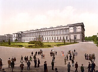 Fotografía histórica de la Alte Pinakothek en 1900