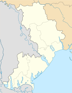 Ubicación de Odesa en el óblast homónimo