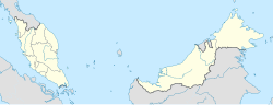 Mapa que muestra la ubicación de George Town en Malasia