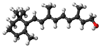 Representación de datos moleculares y propiedades fisicoquímicas del retinol