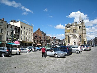 Plaza urbana en Le Neubourg