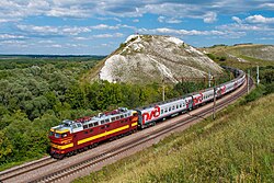 Tren eléctrico en vías