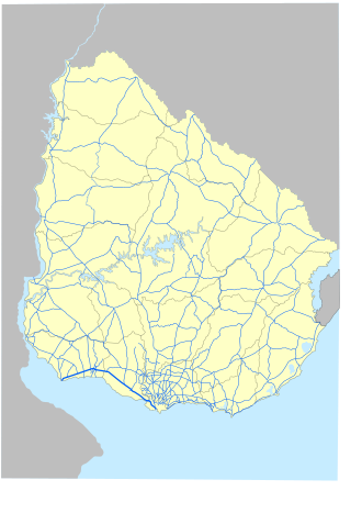 Esquema cartográfico y datos de la Ruta Nacional Brigadier General Manuel Oribe
