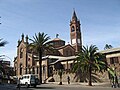 Iglesia de la Virgen del Rosario en Asmara construida en 1923