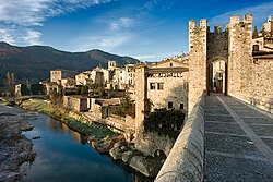 Paisaje histórico de Besalú en la provincia de Gerona