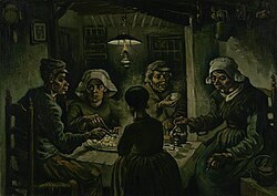 Los comedores de patatas (1885) de Van Gogh