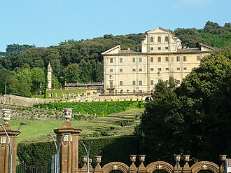 Fachada de la Villa Aldobrandini