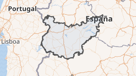 Mapa detallado de la provincia de Badajoz