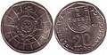 Moneda de 20 escudos portugueses