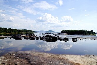 Vista del río Orinoco en Venezuela