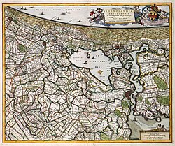 Mapa histórico de Ámsterdam de 1681