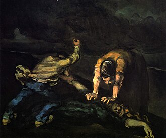 Le meurtre, pintura de Paul Cézanne